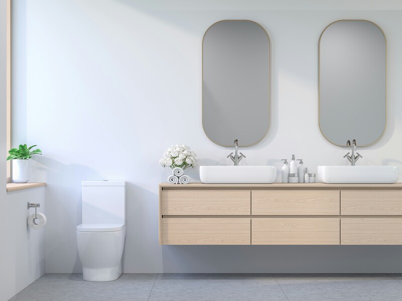 ADA-compliant vanity by Casta Cabinetry, showcasing quality craftsmanship and accessibility features
