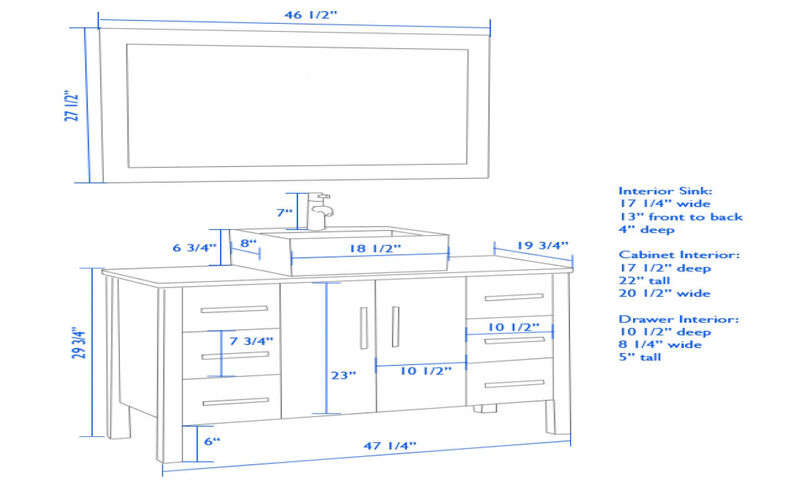 Common Standard Vanity Cabinet Depths in North America