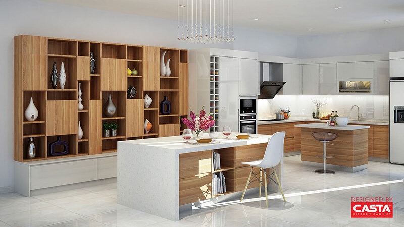 A beautifully designed residential kitchen featuring custom cabinetry from one of the leading storage cabinet manufacturers, showcasing durability and style