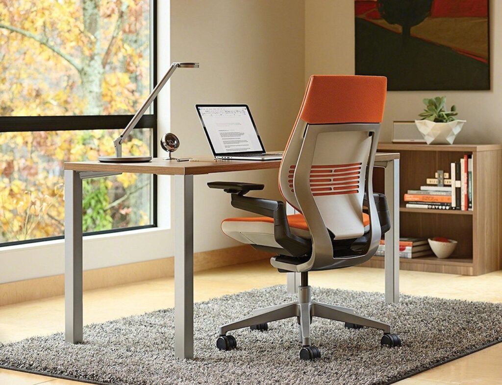 Steelcase’s ergonomic office furniture setup